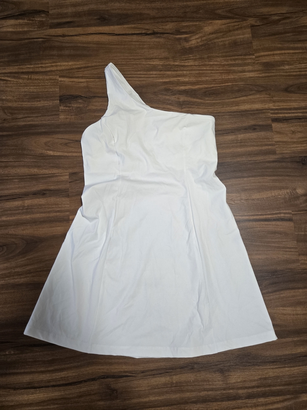 Outdoor Voices One-Shoulder White A-Line Athletic Dress Sz M Tennis Pickleball - Picture 3 of 6